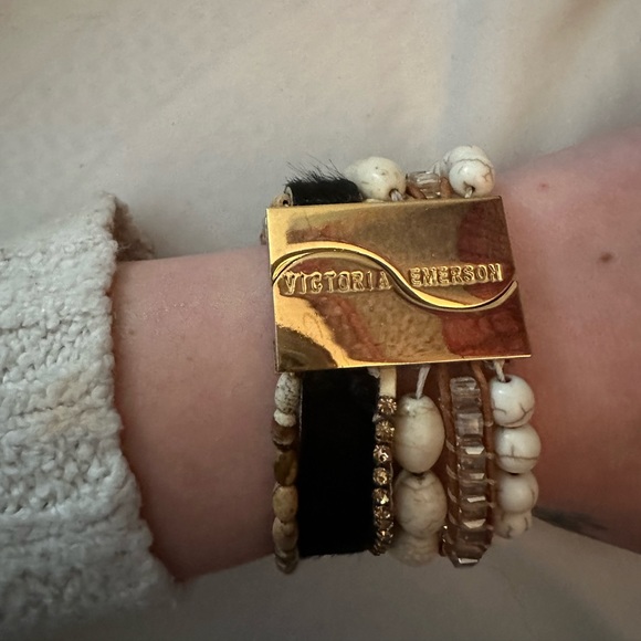 Victoria Emerson Stacked Cuff Bracelet - Picture 4 of 10